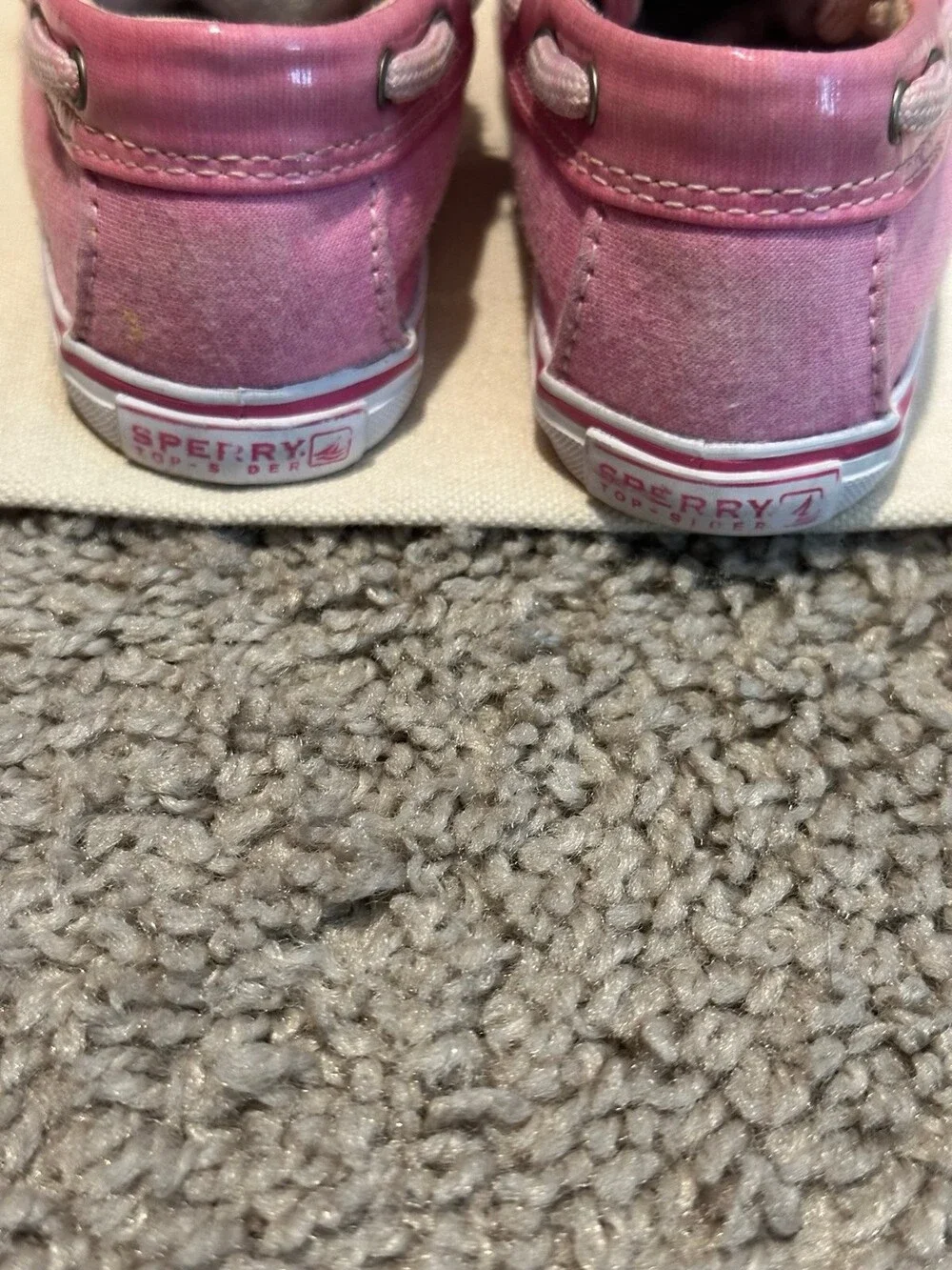 Pink toddler sperry size 4 M